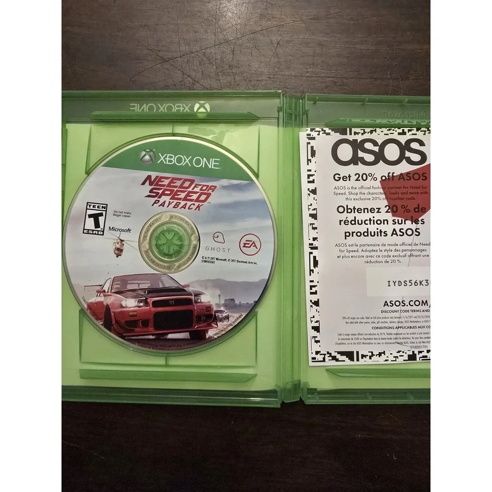 Need for Speed‎ Payback (Microsoft Xbox One, 2017)